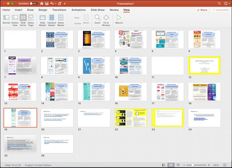 powerpoint multiple presentations into one
